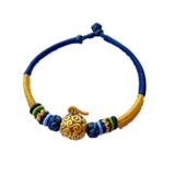 Набор материалов, плетеный браслет с одной бусиной, браслет из красной нити ручной работы подходит для мужчин и женщин, «сделай сам»