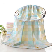 Double-deck gauze large bath towel pure cotton adult baby towel summer travel tourism supplies ultra-thin cover