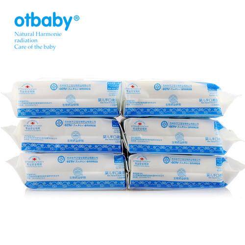 otbaby baby hand and mouth soft wipes odorless newborn special baby wet wipes with cover 80 pumping 6 packs