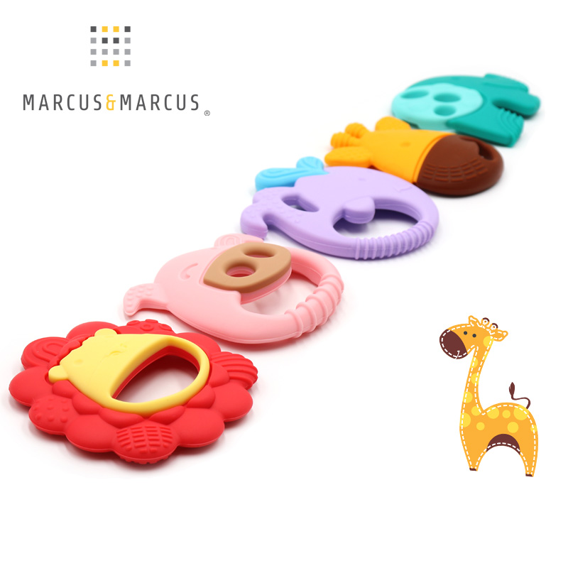 Marcus bé chạm silicon răng gel bé đào răng hàm mol cắn đồ chơi nhựa - Gutta-percha / Toothbrsuh / Kem đánh răng rơ lưỡi cho trẻ sơ sinh bằng gì