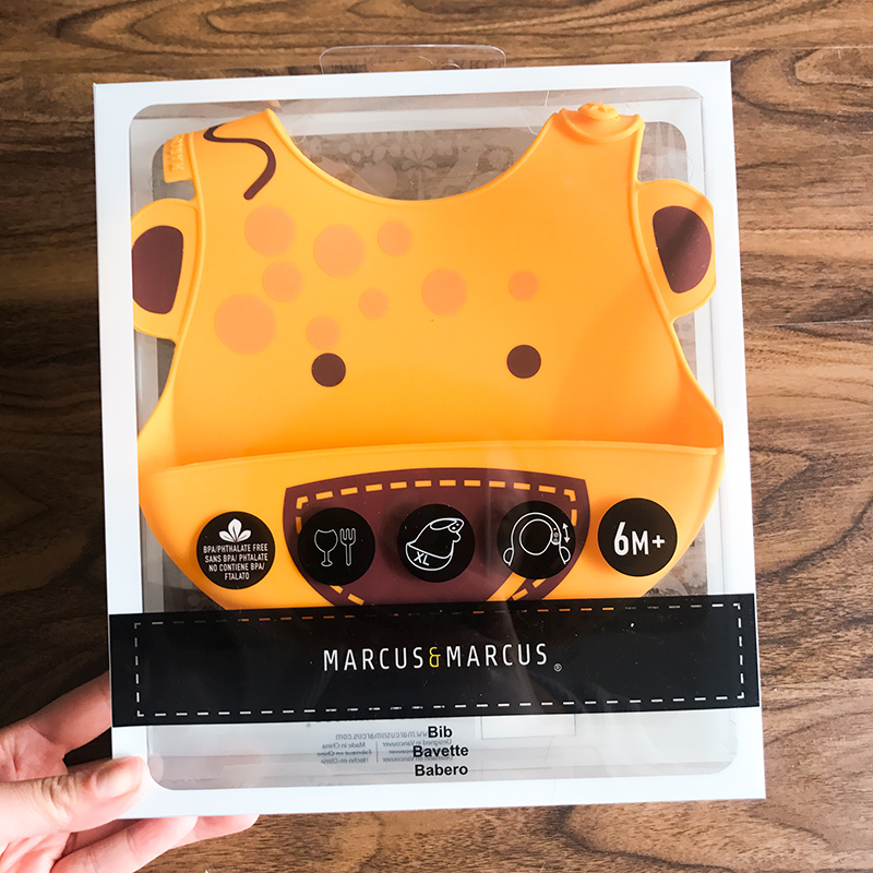 Canadian MARCUS children food feeding silicone bib Baby Baby Baby Three-dimensional waterproof bib