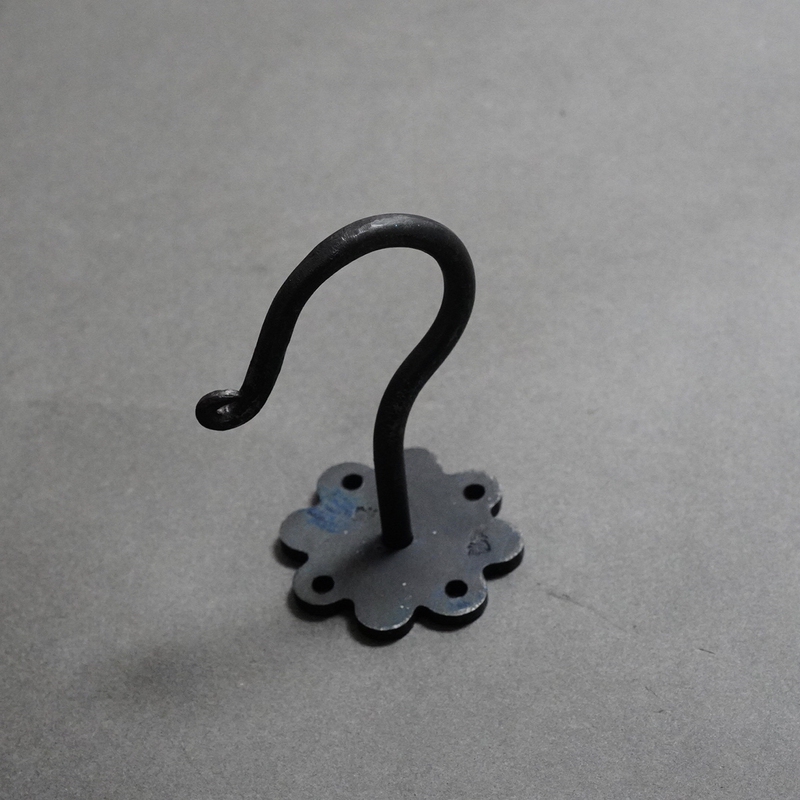 Solid Brass Hand-Forged Hook Base Hanging Hook Tea Room Free-Hook Ceiling Installation Base