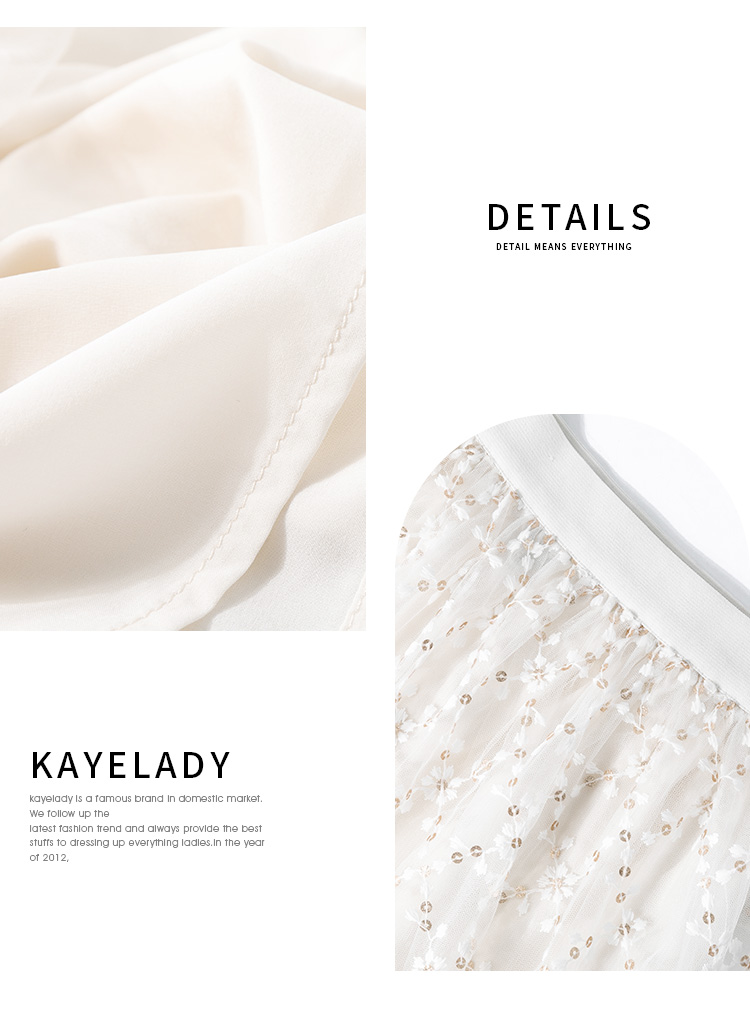 Kayelady2019 phiên bản mới của Hàn Quốc eo cao đã mỏng manh hoang dã dài phần búp lụa váy váy nữ mùa hè - Váy chân váy vintage