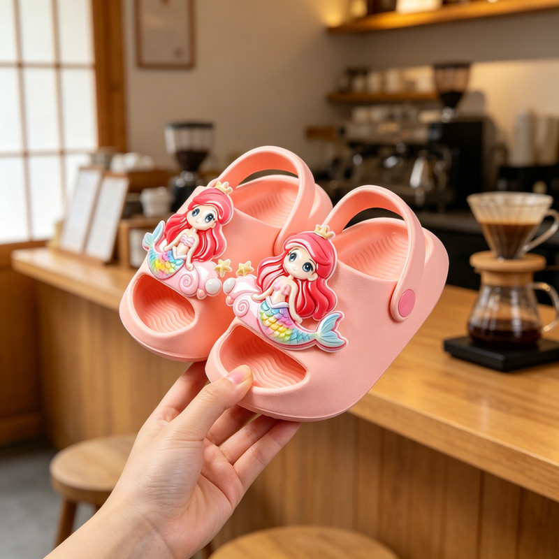 Little Panda Baby Slippers for Children, Boys and Girls, One and a Half Years Old, Summer, 1 to 3 Years Old, Toddlers, 2-Year-Olds, Indoor Non-Slip Slippers — 8