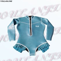 YLG 2019 new pleated deep diving snorkeling diving suit warm suit over-the-knee stockings cartoon diving