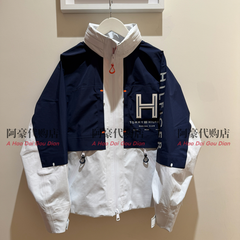 [Same Style as Yu Shi] Tommy26 New Summer Style Men's Windproof, Waterproof, Breathable, Contrasting Color Jacket Mw43479