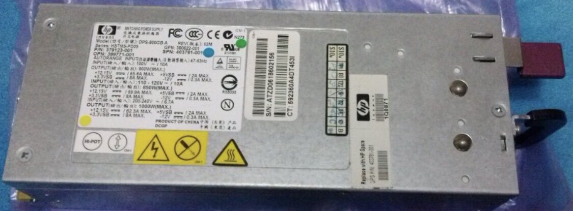 HP DPS-800GB switched power supply
