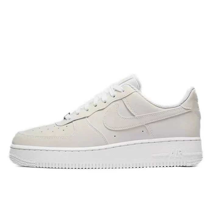 Кроссовки Nike Air Force 1 AF1, коричневые/кремовые/белые, размеры 35.5–45 (разные модели)