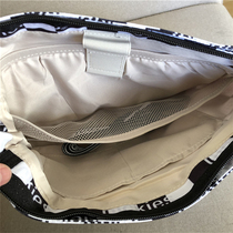 Inclined satchel with single shoulder bag chessboard grid