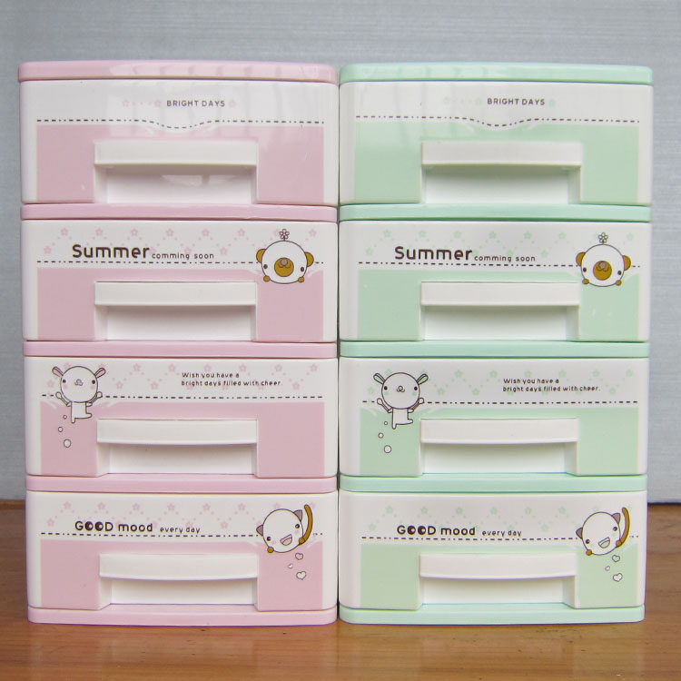 Office desktop storage cabinet multilayer small drawer ornament Cosmetic Storage Box Book Stationery