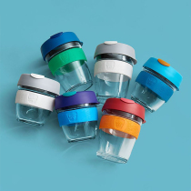 Australian Keepcup anti-hot insulation Cork single-layer tempered glass straws accompanying coffee take-out packing Cup