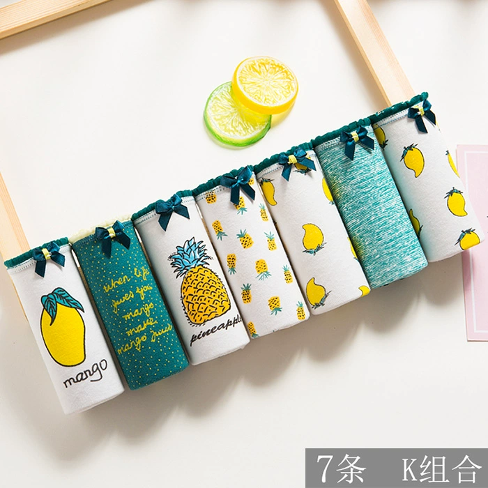Quần lót cotton nữ eo lớn kích thước Nhật Bản chất béo Thời gian không kháng khuẩn 100% thắt lưng vải cotton thấp
