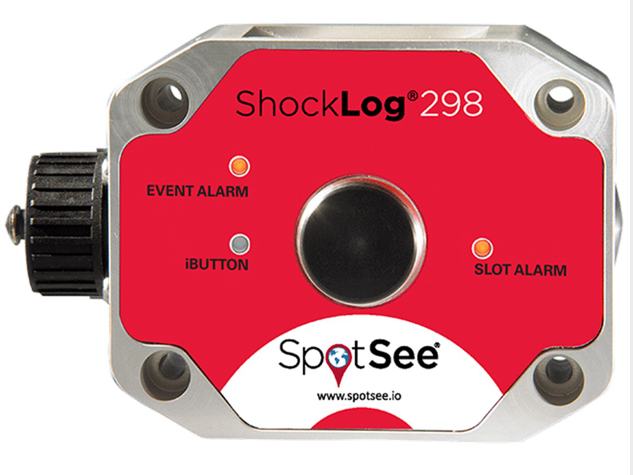 ShockLog298 shock recorder accelerates three-dimensional shake tilting temperature and temperature pressure rammed into transport record
