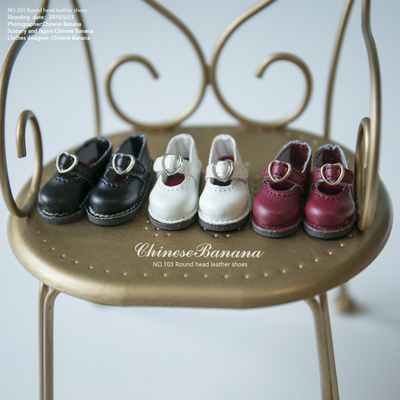 taobao agent Chinesebanana small cloth BLYTHE shoes round head versatile small leather shoes Holala az OB24