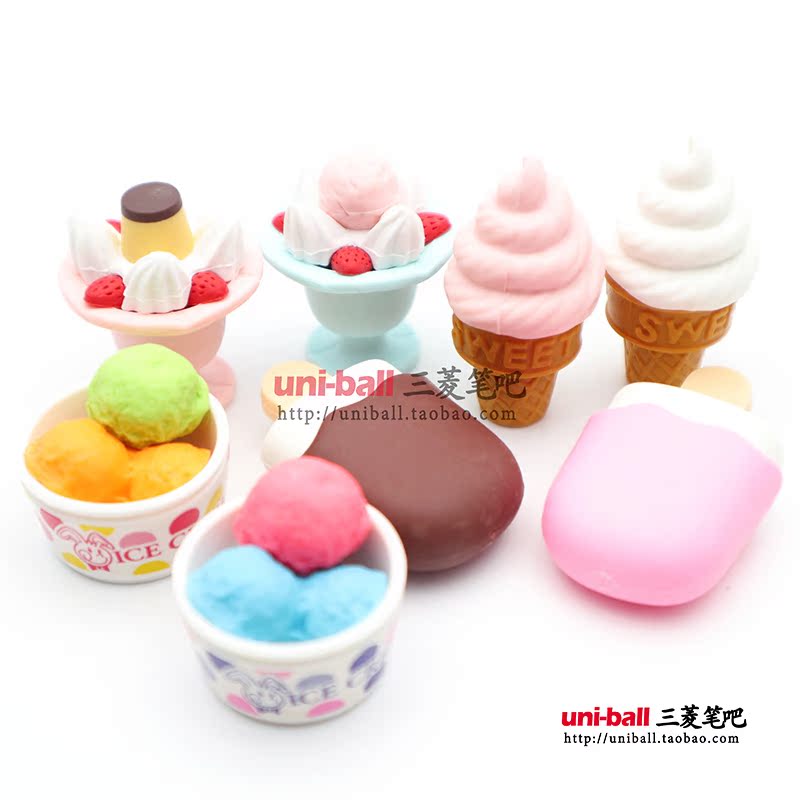 iwako ice cream eraser ice stick sweet cylinder ice bar ice-cream toy creative cartoon cute children elementary school kids 