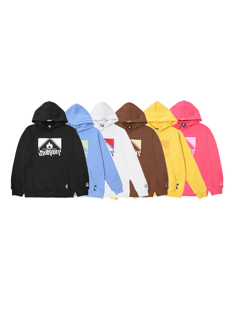 (RELAXSPOT) wrapped in BURNINcsc 20FW square sheet LOGO series with hoodie