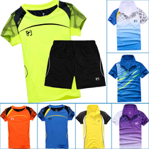  Childrens clothing badminton suit set Big children boys and girls youth tennis table tennis sportswear quick-drying with shorts