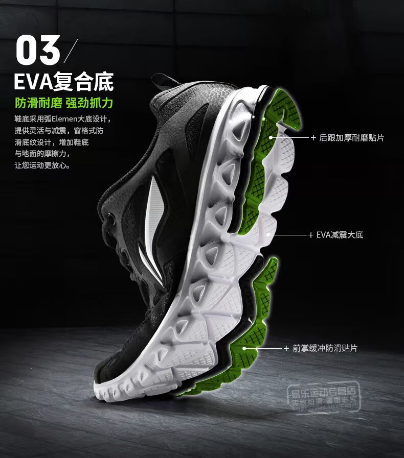 Giày chạy bộ Li Ning giày nam mùa xuân 2019 đích thực mang giày chạy bộ giày thể thao giày thể thao lưới giày thể thao nam giày the thao năm 2021