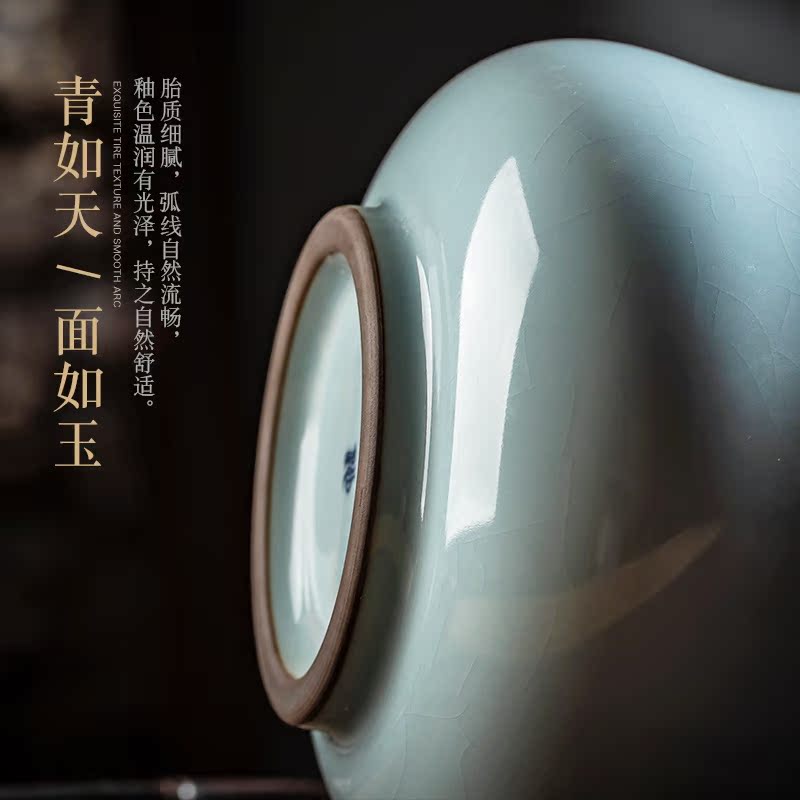 Jingdezhen ceramics by hand to open the slice your up tea wash in hot dry tea table cylinder washing water jar kung fu tea accessories