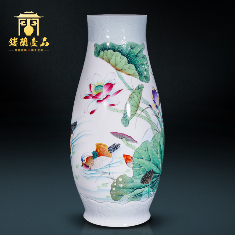 The Master of jingdezhen ceramic hand - made all large Chinese style household decoration as vases, flower arranging decorative furnishing articles