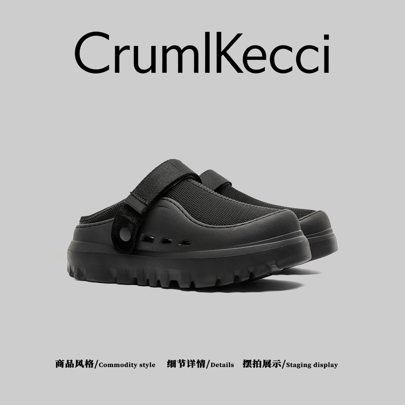 American Cruml&Kecci~2026 Spring and Summer New Women's Thick-Soled Tas Clogs, Comfortable Genuine Leather Casual Shoes