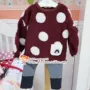 Giảm giá quần áo trẻ em Hàn Quốc đích thực mua allo lugh Alu và như 17 cô gái mùa đông nhung phù hợp với cô gái H1XA589 đồ trẻ em