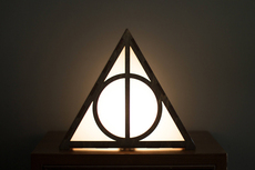 Атмосферы света 创意harry potter哈里波特3d立体木质小夜灯遥控led灯桌面座台灯
