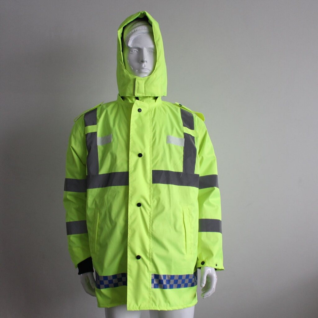 Winter thickened reflective cotton coat detachable multi-functional cotton raincoat cold-proof clothing traffic riding waterproof and cold-proof raincoat