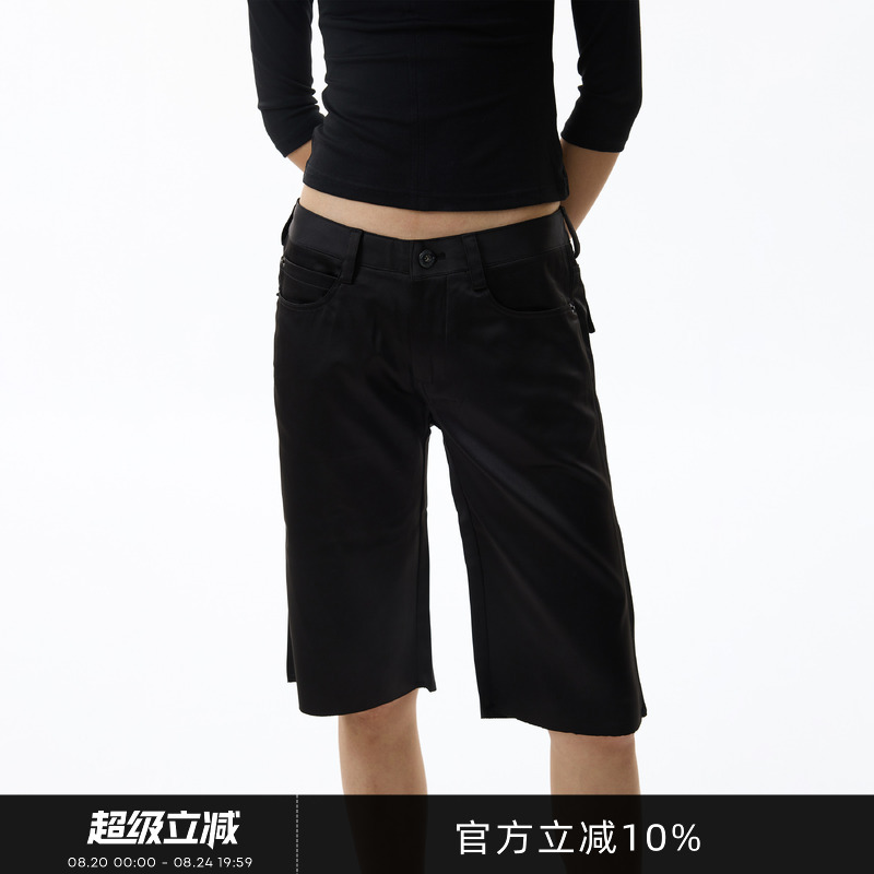 Gogoburn Black Low-Waisted Straight-Leg Casual Suit Pants for Women 2026 Summer Commuting Loose Versatile Five-Point Pants Gogoburn Black Low-Waisted Straight-Leg Casual Suit Pants for Women 2026 Summer Commuting Loose Versatile Five-Point Pants
