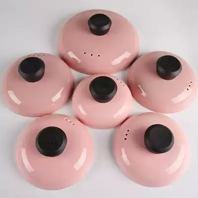 Anti-hot sand pot lid 20cm ceramic lid saucepan lid facing soup pot lid heat insulation bagwood top bead pot lid