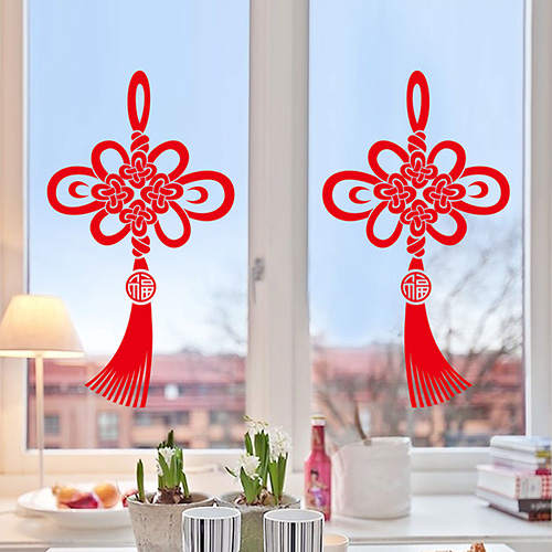 New Year New Year New Year New Year Decorative Products Window Stickers for New Year's Day