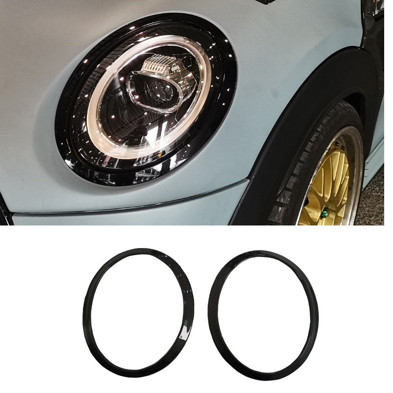 Suitable for mini mini F55 F56 F57 retrofit piece quality carbon fiber light weight lamp brow decorative light frame