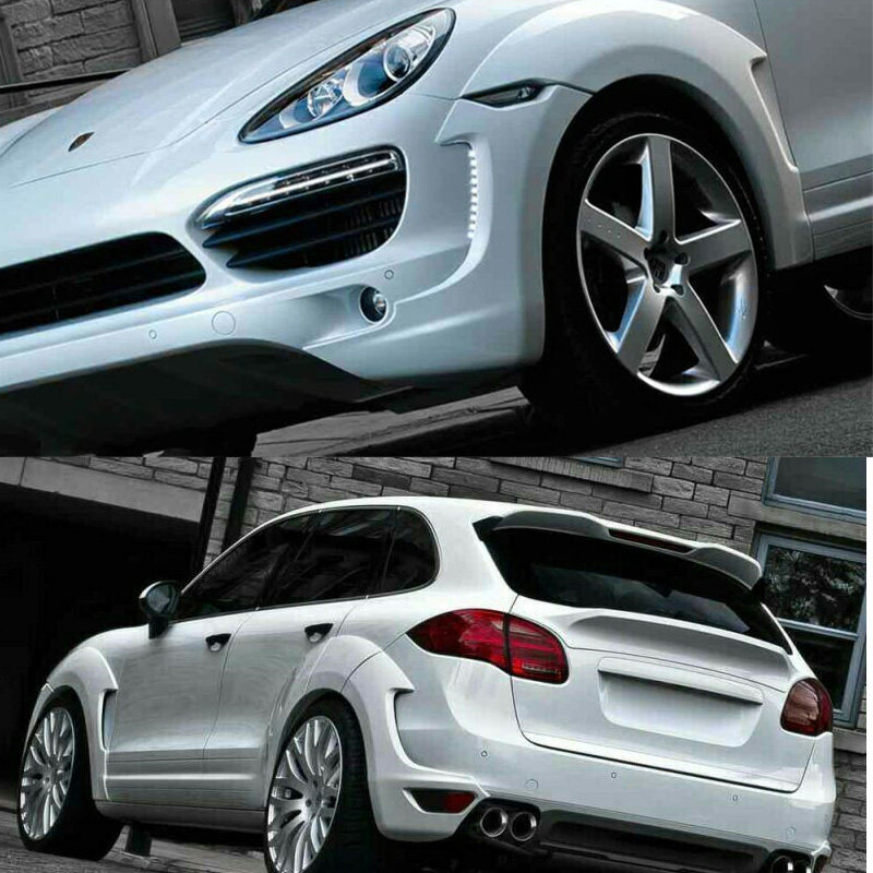 Suitable for Porsche Kaiyan wheel eyebrow wide body modification Kane cayeen958 surrounded appearance sand throwing board kit