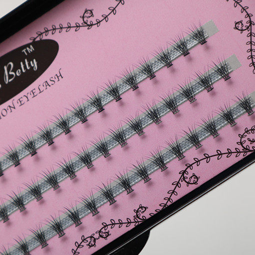 超自然短款下睫毛 单簇10根逼真嫁接假睫毛 仿貂毛仿真眼睫毛6MM