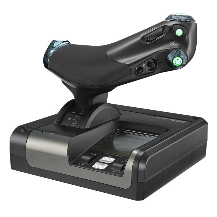 Logitech Chuyến bay điều khiển X52PRO HOTAS Điều khiển trò chơi mô phỏng chuyến bay của Microsoft - Cần điều khiển xbox 360 tay cầm