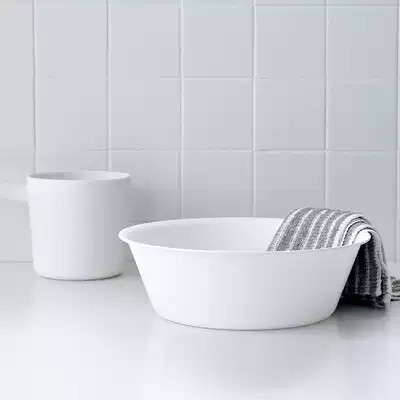 Japanese washbasin simple white powder room household thickened baby baby mini small basin large plastic basin