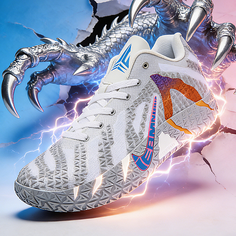 Basketball Shoes Morant Third Generation Genuine Youth Practical Training Sports Shoes Anti-Slip Friction Sound-Making Basketball Shoes
