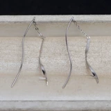 Длинные серьги с кисточками из жемчуга, аксессуар, аксессуары, серебро 925 пробы, простой и элегантный дизайн