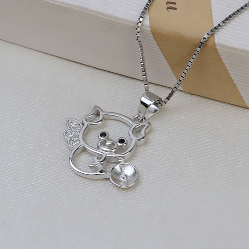 Подвеска из жемчуга, аксессуар, аксессуары, серебро 925 пробы, китайский гороскоп