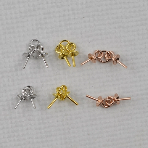 Длинный аксессуар из жемчуга, серебро 925 пробы, со сквозным отверстием