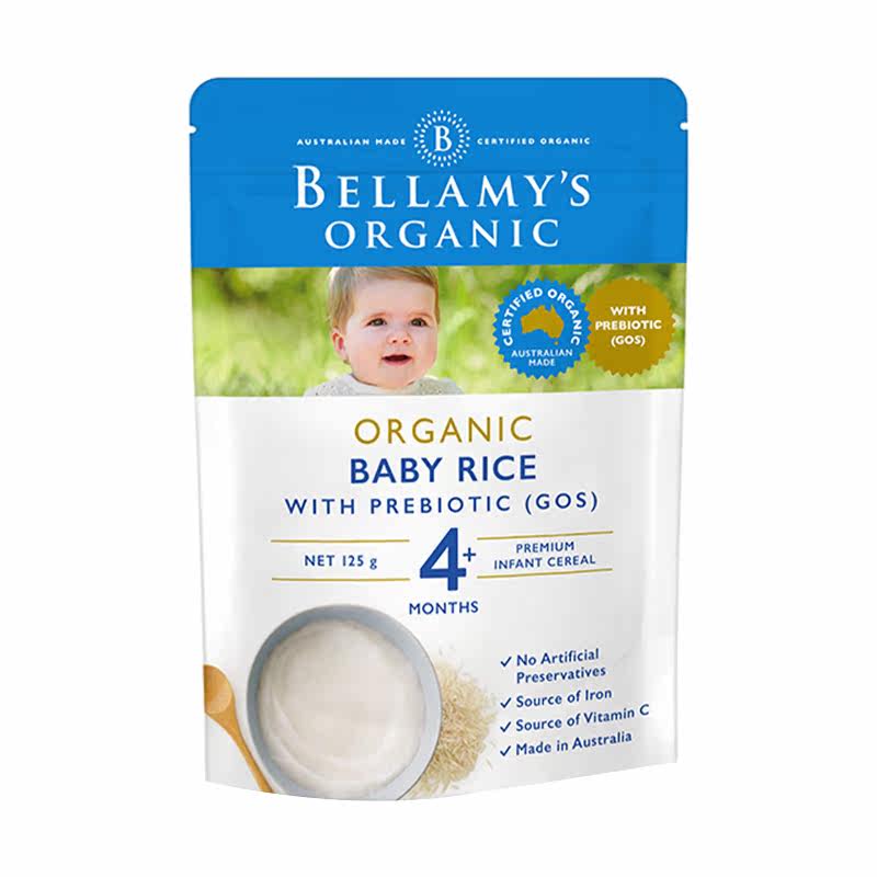 bellamy's organic milk and vanilla baby rice