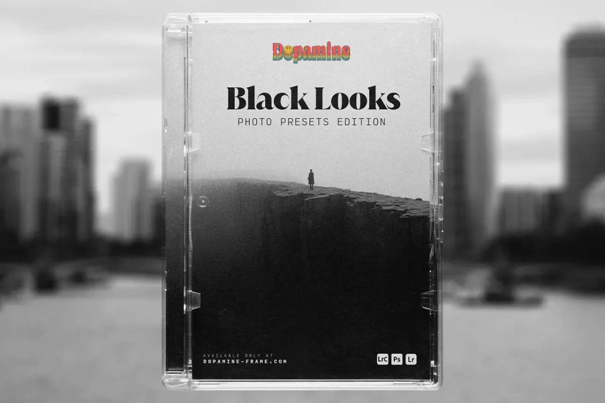 【PS/LR预设】浓郁经典电影黑白胶片仿真模拟LR预设 Black Looks Photo Presets