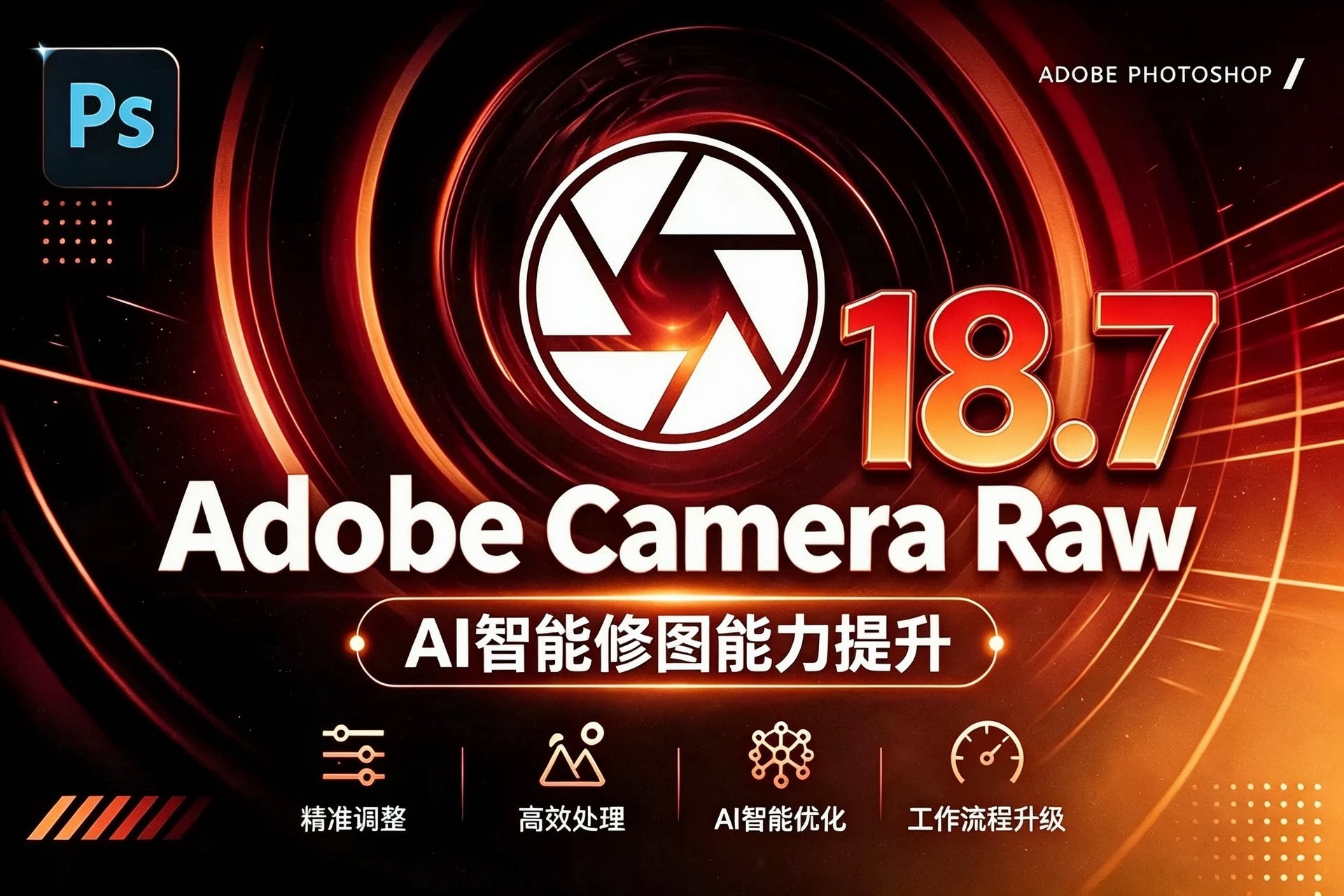 最新Adobe Camera Raw 18.7!win/mac ACR新增景观选择,干扰人物移除等!独立安装版! 赠送:Adobe DNG Converter 相机照片转换工具