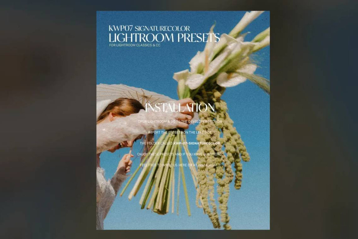 【PS/LR预设】高端电影婚礼调色Lightroom预设套装 Kreativ Wedding – KWP07 Complete