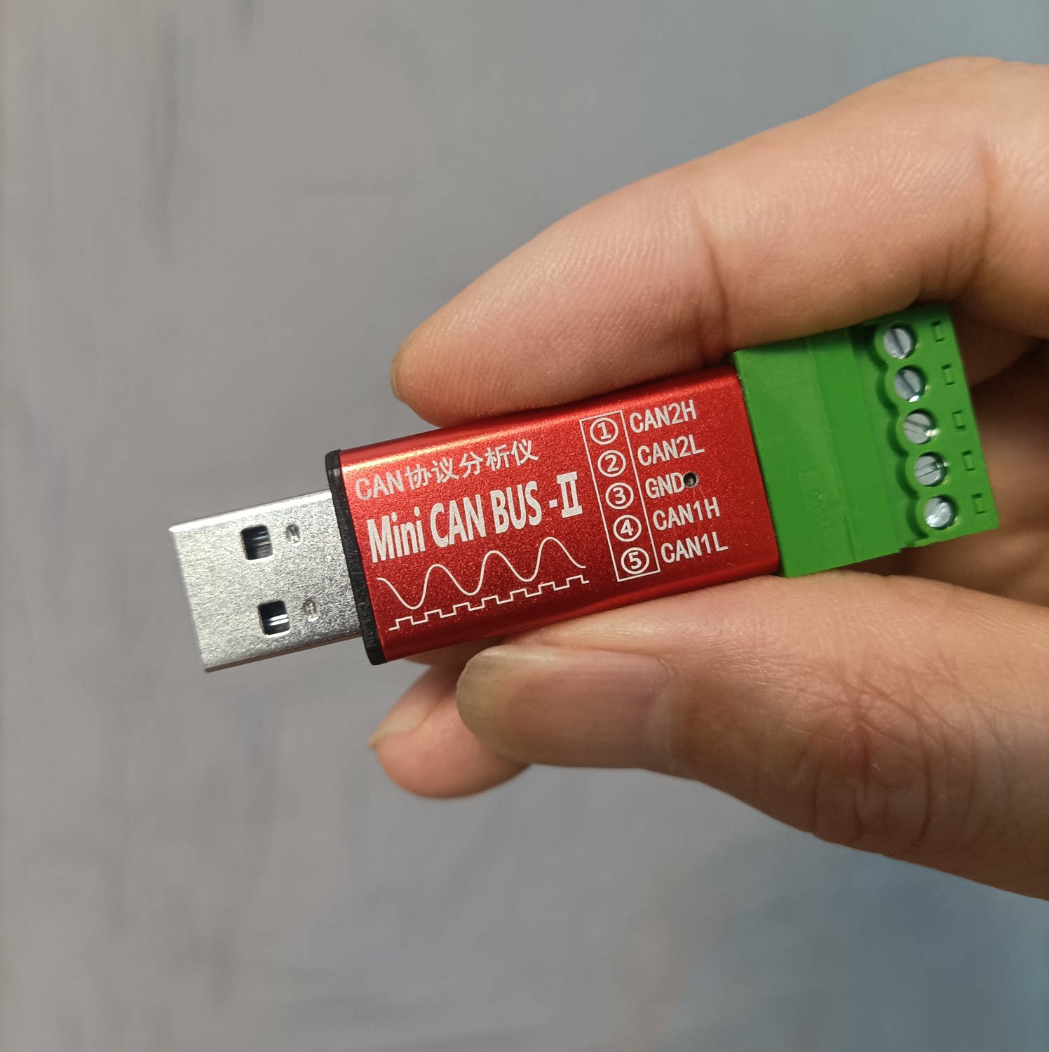 双通道高性能USB转CAN协议分析仪 新能源CAN设备 禾盛华品牌