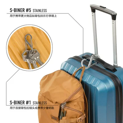 Keychain stainless steel, backpack, universal teapot, USA