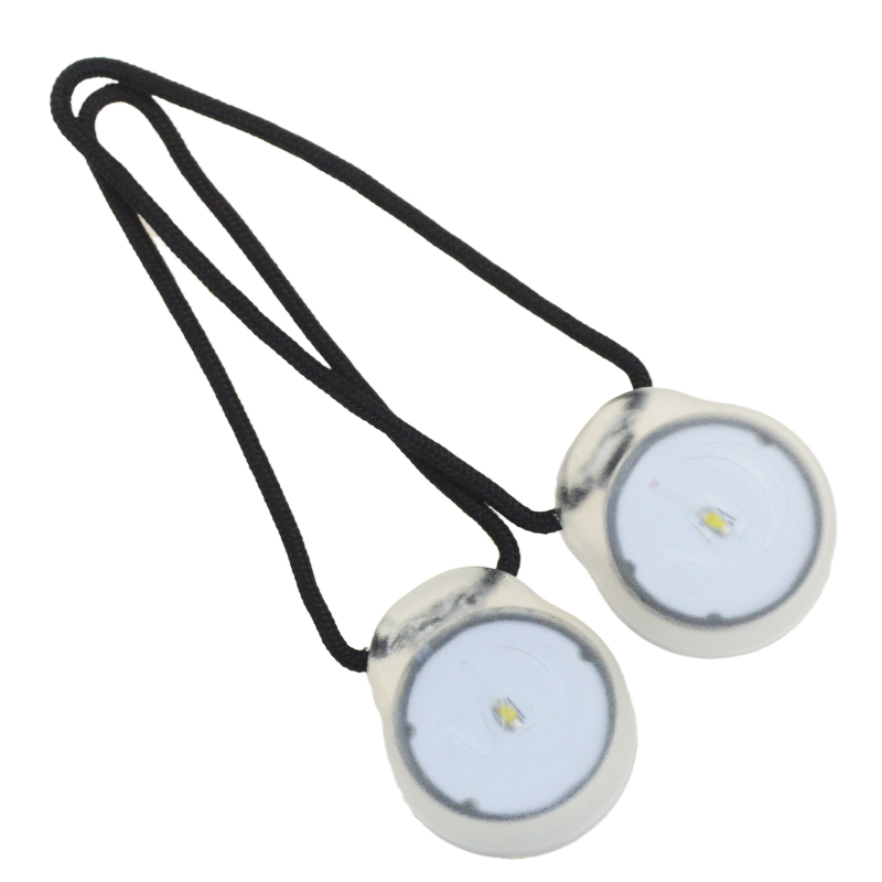 NiteIze naai LED zipper head night running light button signal lights 2 warning lights