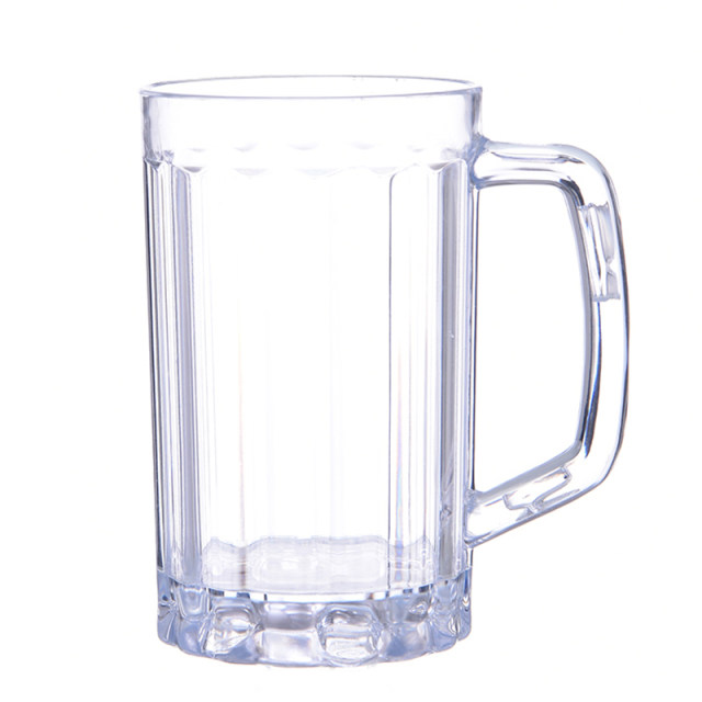 6 pack acrylic mugs ແກ້ວເບຍພາດສະຕິກ PS ມີ handle pineapple cup catering beer mug tea cup