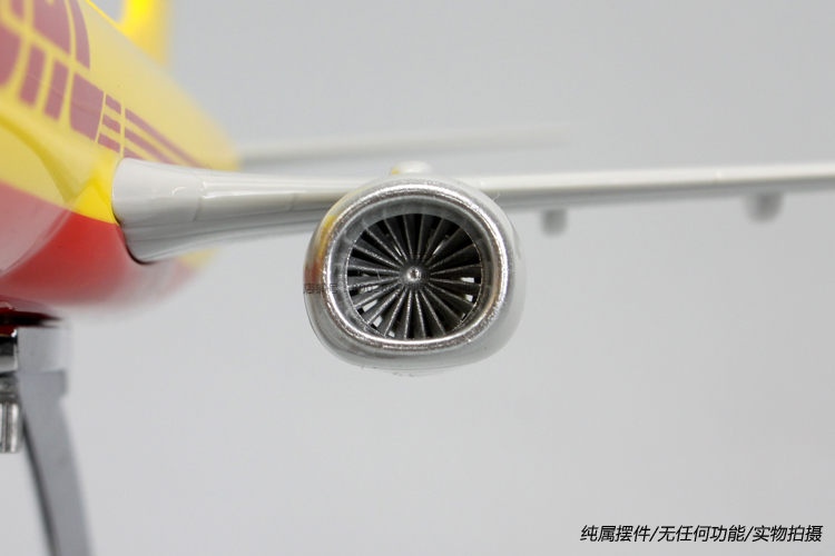 Boeing B737-800 DHL express DHL mô hình máy bay mô phỏng tĩnh nhựa chơi đồ trang trí khuôn vàng 30cm đồ chơi gỗ cho bé