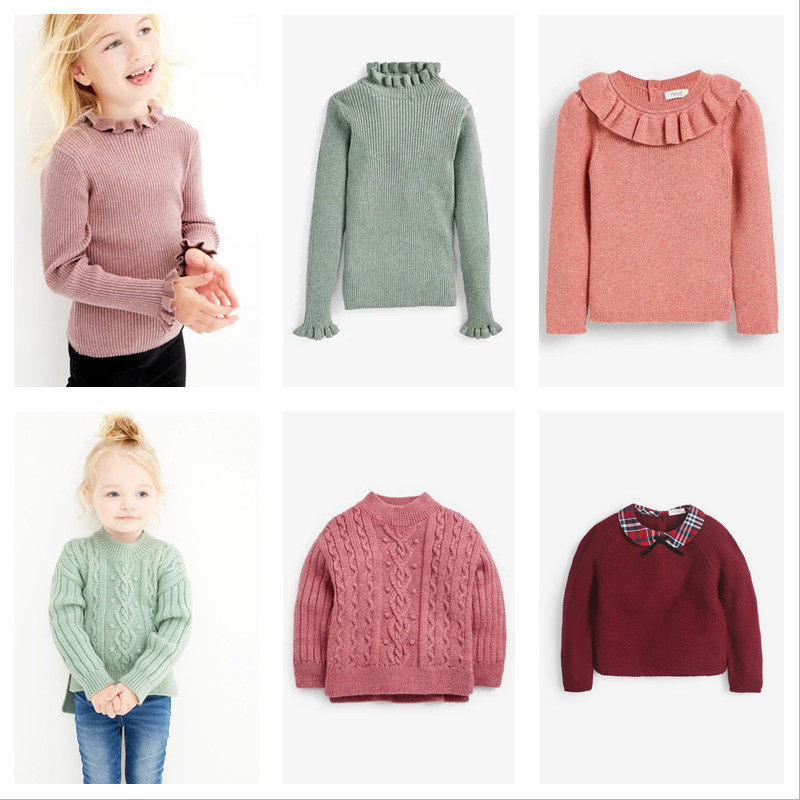 (Spot) Johan Britain's next girl baby unicorn Little Bear Stars Elk Deer Christmas Sweater Dress